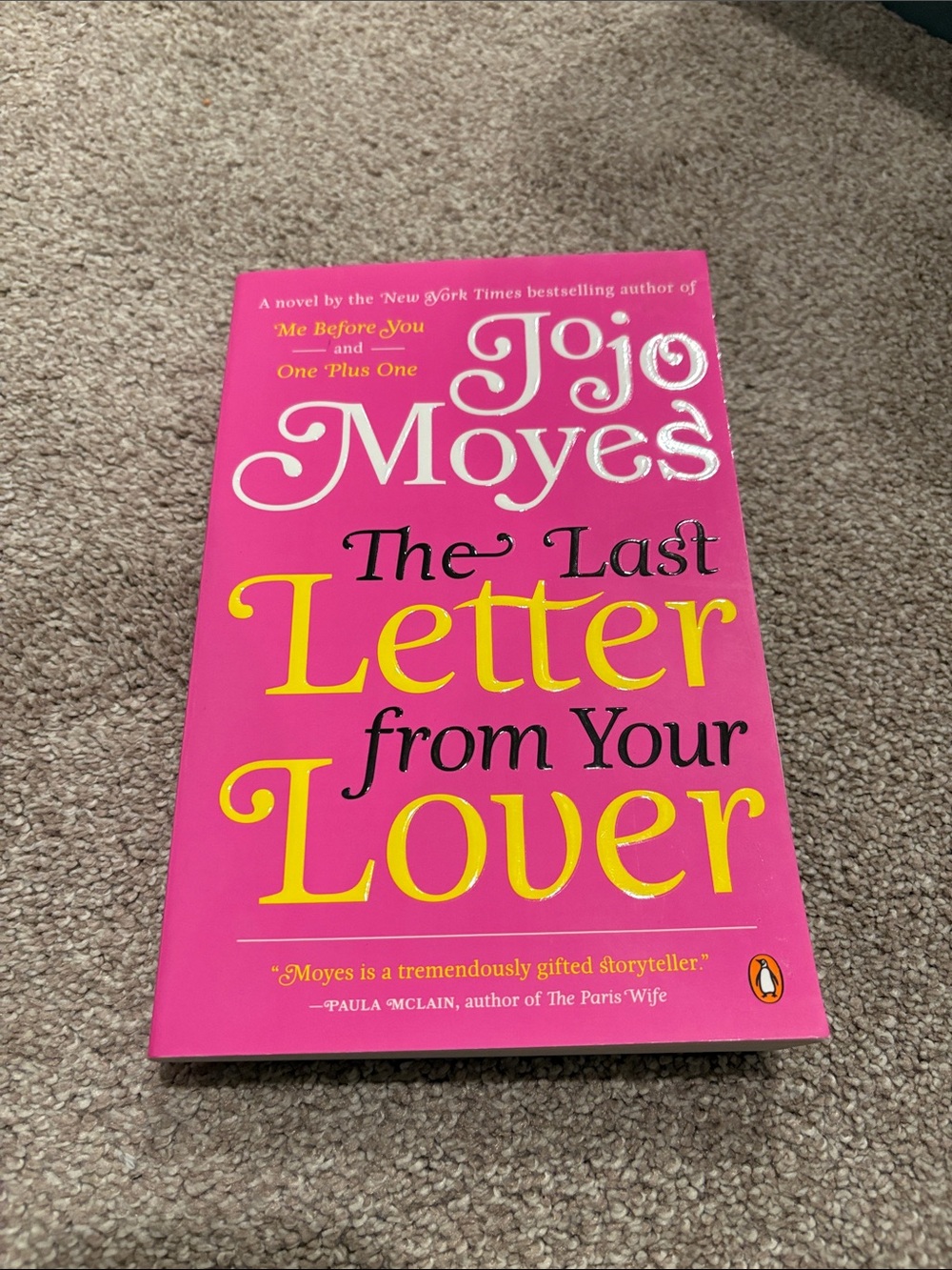 Original Penguin pink and yellow paperback book cover